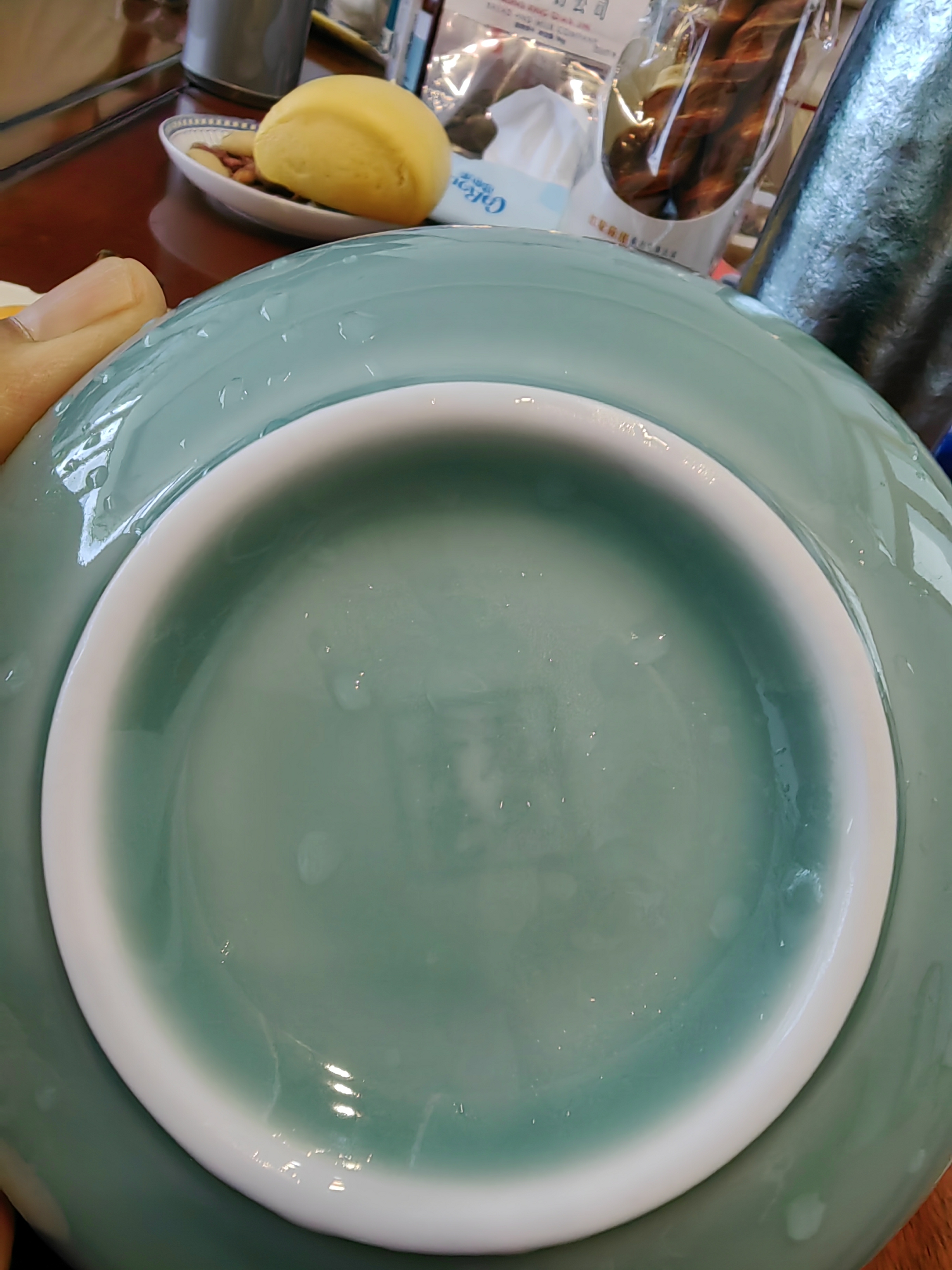 龙泉青瓷米饭碗陶瓷中式餐具家用加厚吃饭碗大号面汤喝粥碗小碗可进洗碗机 5.5英寸天青碗 实拍图