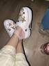 CROCS卡骆驰白鹿同款云朵洞洞鞋时尚百搭户外沙滩鞋|206750 白色-100(含智必星) 35 (220mm) 实拍图