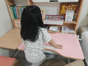 光明园迪灯桌一体儿童学习桌小学生书桌套装可升降写字桌课桌椅悦者120pro 悦者120 pro+V7-2卡其+粉椅套 实拍图
