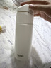 膳魔师（THERMOS）400ml保温杯吸管杯不锈钢男女士保冷水杯子TCMI-400S WH 实拍图