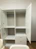 宜家（IKEA）穆斯肯双门简易衣柜现代简约家用卧室柜子小户型出租房用 白色 晒单实拍图