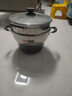 先科多功能电热锅家用炒菜锅电炒锅火锅蒸煮炖电蒸锅电煮锅电炖锅电焖锅一体插电多用不锈钢电锅1-10人 28CM单笼【2100W四灯2-3人】 实拍图