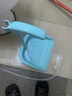 梦庭 梳齿款防风扫把簸箕套装 不锈钢杆扫帚畚箕组合两件套 绿色 实拍图