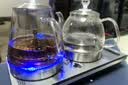 FUNORK全自动上水电热水壶电茶壶泡茶专用烧水器茶台烧水壶一体机茶桌茶几嵌入式茶具 蒸茶款不锈钢色（37x20cm） 实拍图