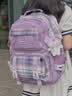 爱迪生发明家初中生书包黛露小学生大容量女生减负双肩背包 2260-2 紫色大号 实拍图