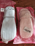 洁丽雅折叠旅行拖鞋女夏便携式浴室洗澡防滑游泳酒店出差一次性凉拖鞋男 粉色 【2.0升级款｜便携防水收纳袋】 39 -41(标准码) 实拍图
