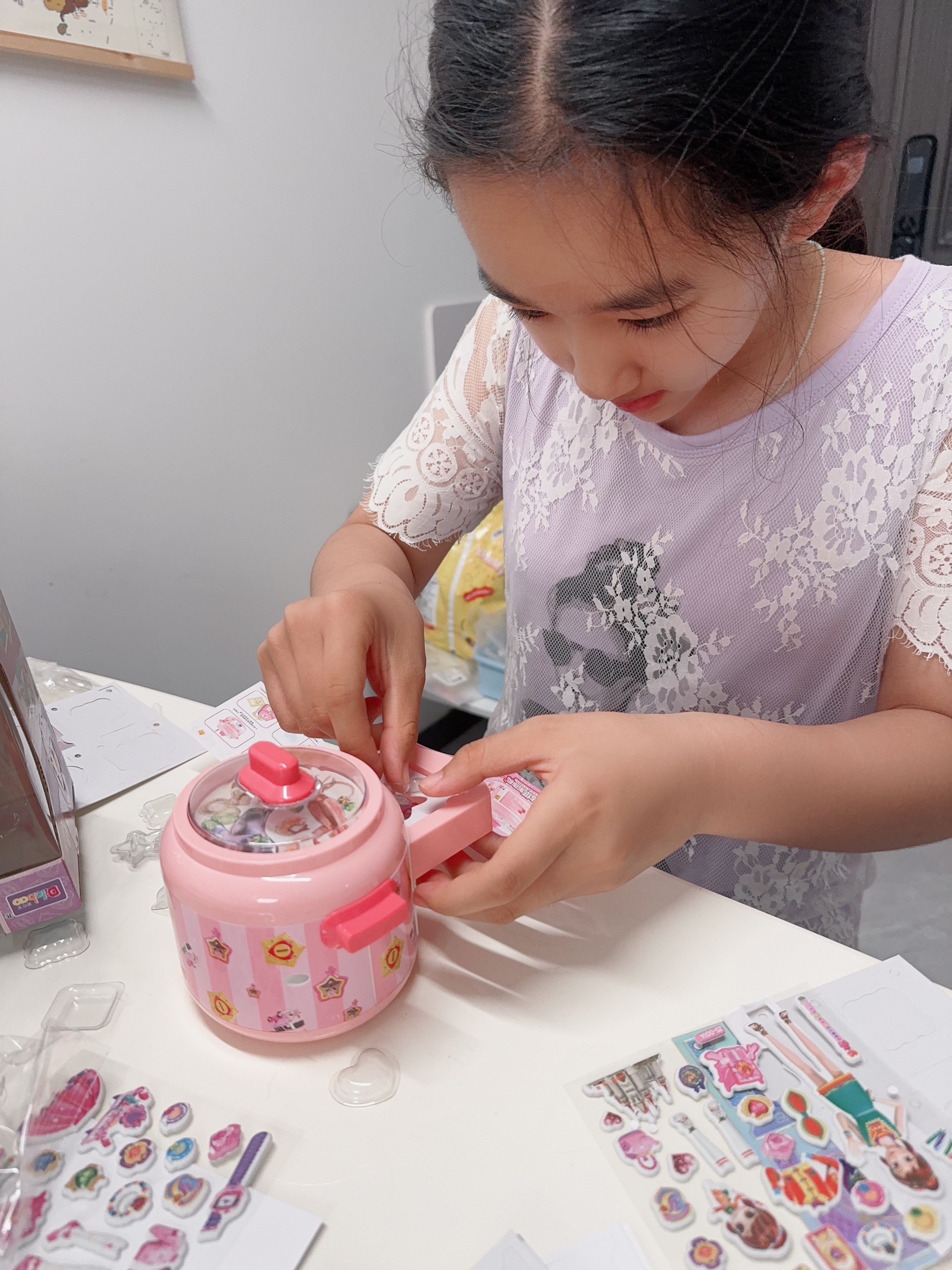 尚美贝贝儿童魔法3d贴纸机手工diy立体贴画仿真创意玩具女孩3-6岁生日礼物 实拍图
