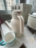 JEKO&JEKO保温壶家用热水瓶暖水壶宿舍大容量开水瓶玻璃内胆 1.6L淡蓝色 实拍图