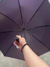 天堂伞 全自动雨伞三折 10骨加固一键开收易甩干简约商务自动伞 藏青 实拍图