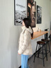 波司登（BOSIDENG）反季羽绒服【小蛮腰】90绒商场同款女90绒可脱卸帽显瘦保暖外套 【店长推荐】优乐卡其7E69-灰色系 S 160/84A 体重约100-110斤 实拍图