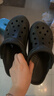 卡骆驰（CROCS）贝雅洞洞鞋男鞋女鞋轻便耐磨一脚蹬拖鞋休闲鞋百搭花园鞋|10126 黑色-001 36 /37(220mm) 实拍图