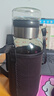【送杯套】大容量加厚玻璃杯子便携杯茶水分离带杯套泡茶水杯 透明 1000ml吨吨桶 1只装 实拍图