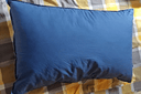 海澜之家（HLA）枕头枕芯一套护颈枕一芯睡眠颈椎病深度睡眠专用男士家用一对装 【7A抗菌】48*74cm-深蓝 一对 中枕 实拍图