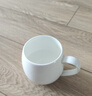 景顺景德镇陶瓷杯骨瓷简约水杯子纯白色茶杯定制LOGO马克水杯 大肚杯配盖子和小勺（400ml） 实拍图