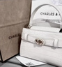 CHARLES&KEITH鳄鱼纹凯莉包手提斜挎婚包包女包生日礼物送女友CK2-50270880-1 Ivory象牙色 S 实拍图