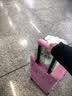 帝企鹅DIQIE26寸大容量行李箱女高颜值托运密码箱大号旅行拉杆箱28寸男 玫瑰粉【赠送无妨防尘布袋】 28英寸 Plus【托运箱-全家出游or出国留学优选】 实拍图