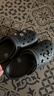 卡骆驰（CROCS）白鹿同款经典云朵洞洞鞋时尚百搭女鞋花园鞋沙滩鞋|206750 黑色-001(含智必星) 38 (240mm) 实拍图
