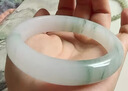 印象眸【价保618】天山翠玉手镯宽条飘绿玉石镯子送女友约59-60mm 实拍图