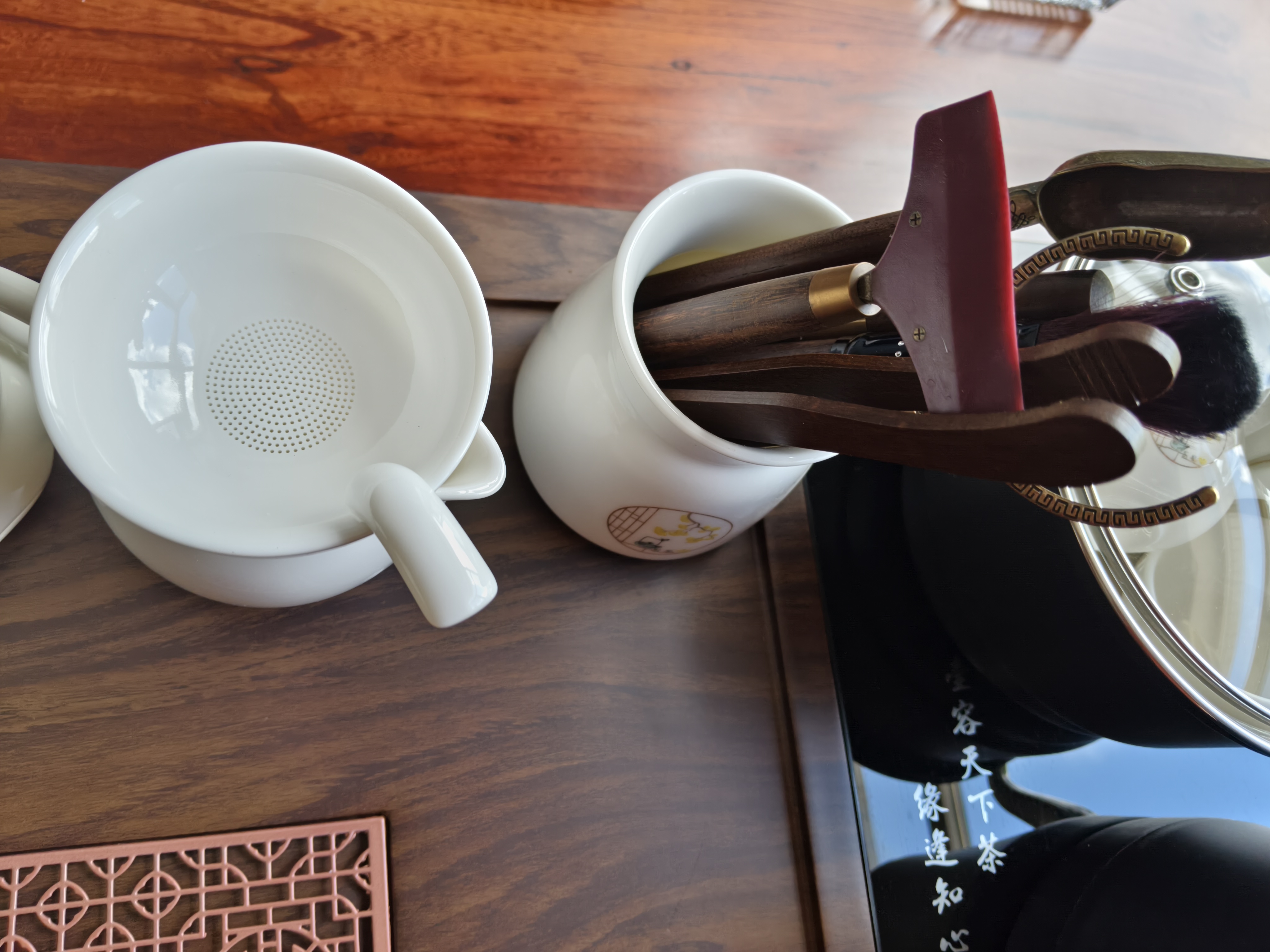 原和功夫茶具套装家用整套自动烧水一体茶盘茶杯茶壶办公会客现代茶台 实拍图