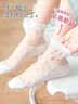 浪莎儿童袜子女童夏季超薄水晶袜女孩宝宝百搭花边短袜 实拍图