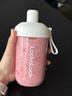 乐扣乐扣（LOCK&LOCK）奶茶杯塑料杯吸管杯便携提手水杯女果汁咖啡杯 白色-520ML 实拍图