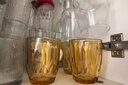 康宁（VISIONS）钻石玻璃杯4件组琥珀色 高硼硅耐热水杯牛奶咖啡杯冷饮杯 250ml 实拍图