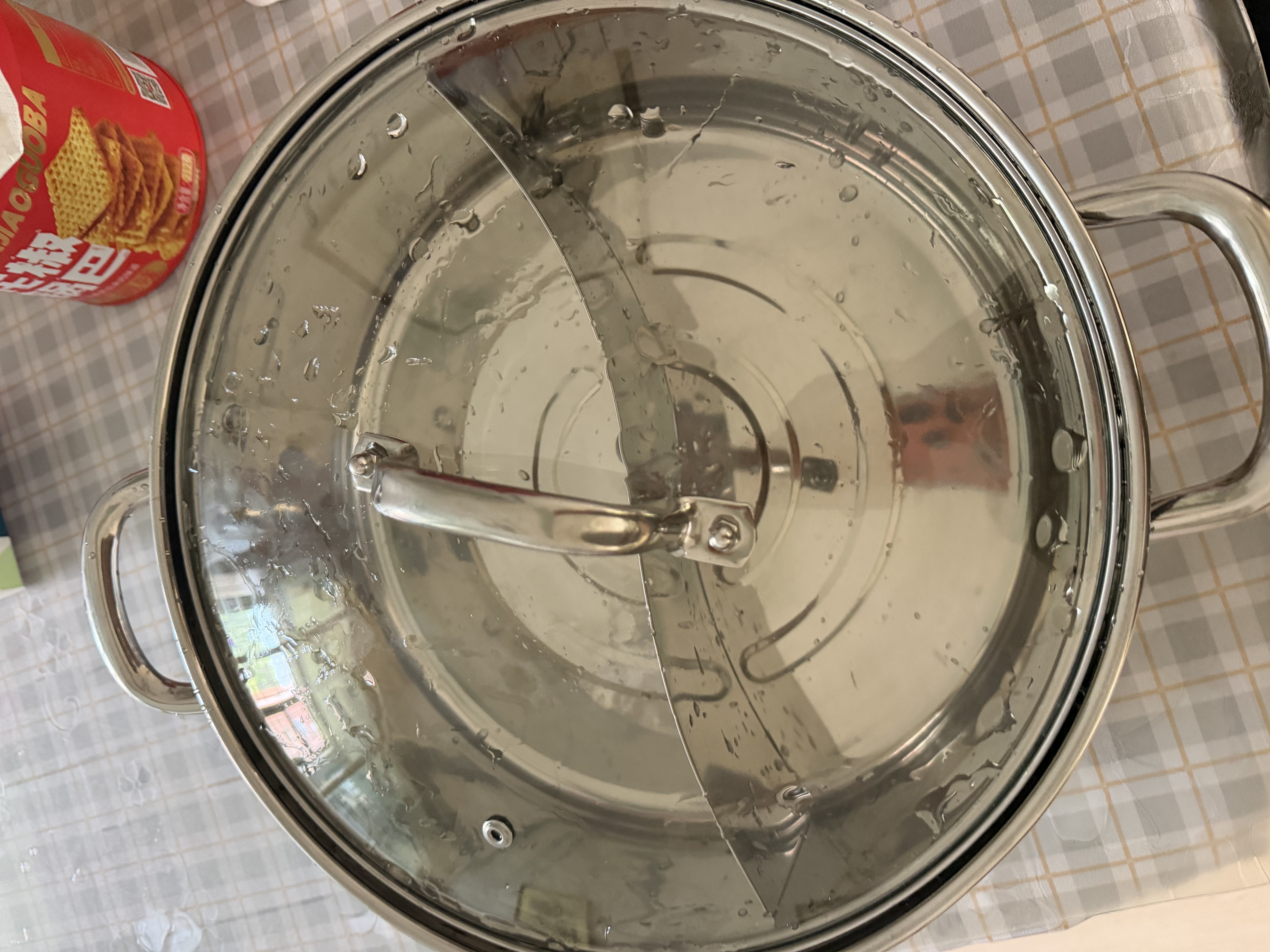 荣事达（Royalstar）鸳鸯锅火锅专用锅304不锈钢锅汤锅燃气灶电磁炉通用32cm 实拍图