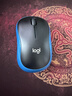 罗技（Logitech）M185鼠标 无线鼠标 办公鼠标 对称鼠标 黑色蓝边 带无线2.4G接收器 实拍图