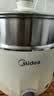 美的（Midea）电煮锅 0涂层不锈钢 宿舍小电锅 多功能家用宿舍泡面小火锅 2.6L蒸煮一体电热锅 XZC2066G 配蒸笼 实拍图