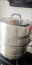 康巴赫蒸锅304不锈钢蒸笼食品级双层汤锅家用蒸煮炖燃气灶电磁炉通用 【升级防烫｜加厚304】 3层 32cm 实拍图