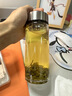 希诺（heenoor）玻璃杯单层加厚大容量泡茶杯男士户外运动耐热水杯便携车载水杯子 小熊盖400ml-升级新品【带滤网】 新品 实拍图