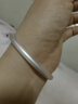 顺庆银楼古法银手镯哑光9999足银男女传承镯子饰品闭口素圈手镯送女友 古法手镯40克-58mm配证书 实拍图