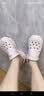 斯凯奇（Skechers）女鞋舒适厚底怪兽泡泡鞋透气软底防滑耐磨洞洞鞋111581 实拍图