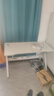 甄严选电脑桌台式电竞桌椅套装组合桌子办公家用桌学习桌书房书桌写字桌 【白架+白碳纤纹面】单桌120*60 实拍图