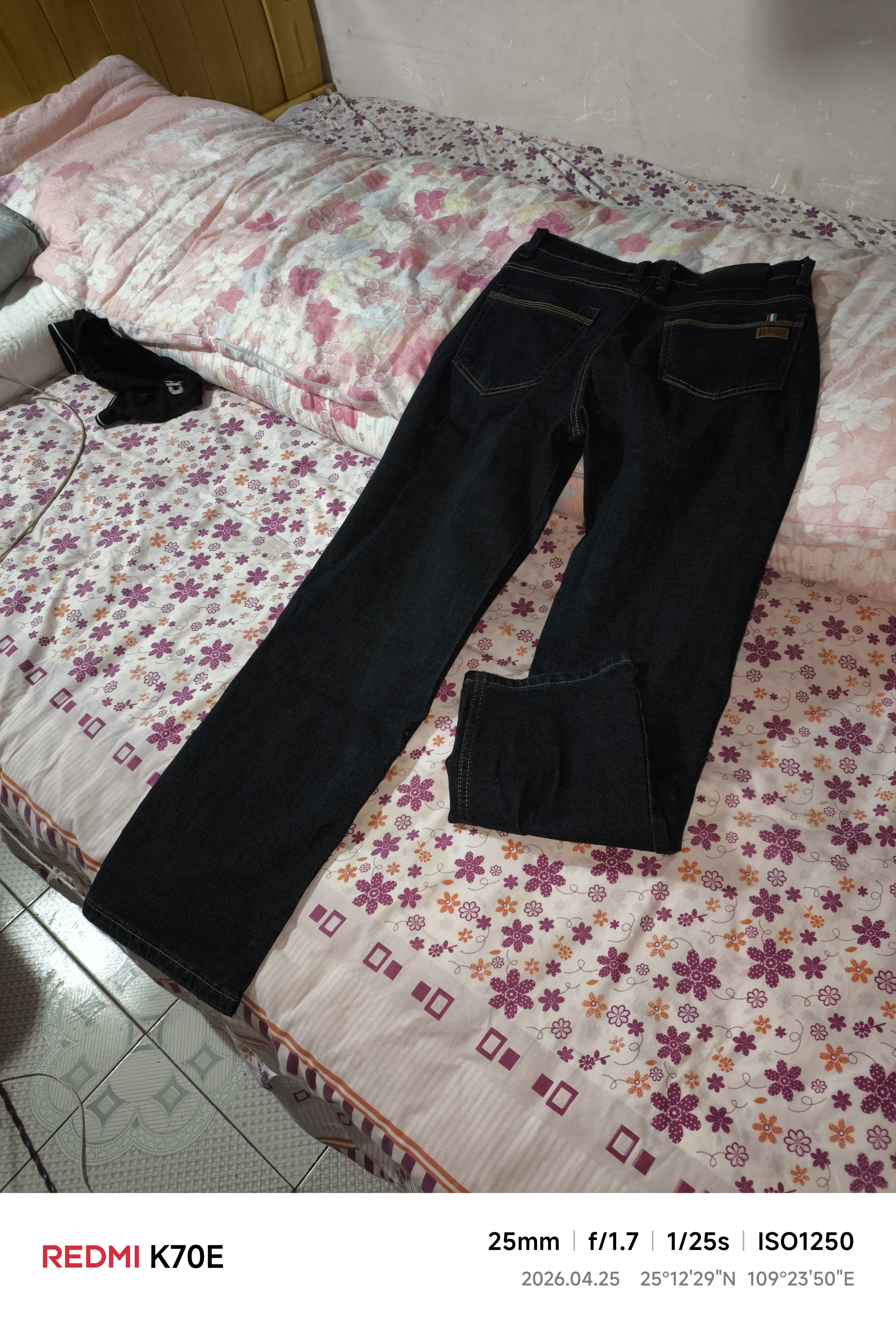 真维斯（Jeanswest）牛仔裤男2026夏季薄款宽松直筒裤百搭男裤子休闲长裤黑色30 实拍图