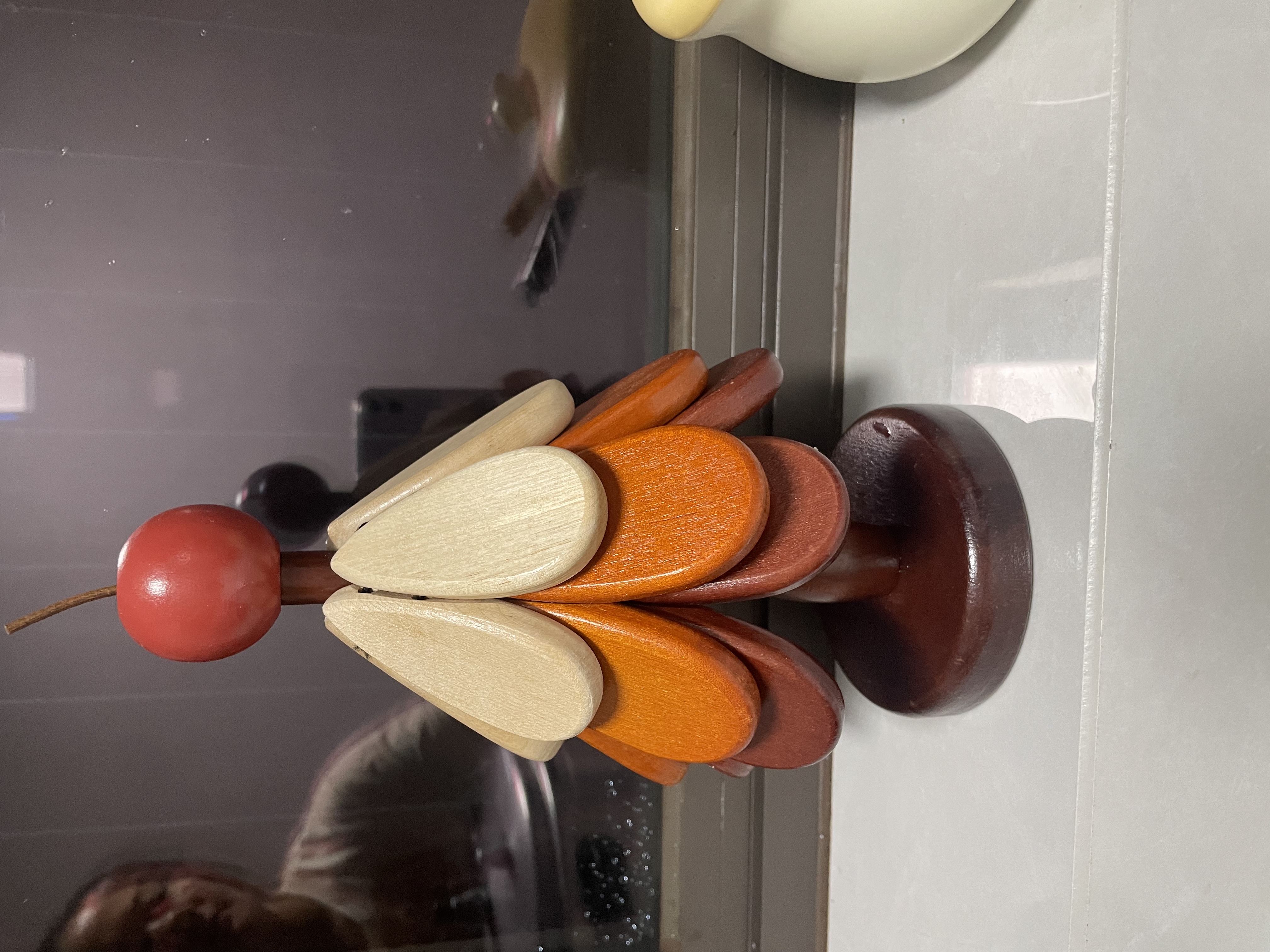 赟娅圣诞树创意餐桌隔热垫高级感摆件实木耐高温防烫垫餐边柜装饰品 【苹果款】圣诞树隔热摆件 实拍图