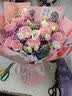 馨仪毕业季鲜花速递玫瑰向日葵康乃馨花束送女友生日礼物全国同城配送 11朵粉玫瑰混搭花束 实拍图