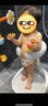 小不丢宝宝站立洗澡神器婴幼儿小孩洗屁屁辅助器儿童防滑淋浴台浴盆澡盆 皓月白+高度五档+ABS抗菌支架 免安装+可折叠+五档可调 实拍图