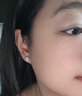 银千惠999纯银雪花耳钉女士高级感轻奢耳环耳饰520情人节生日礼物送女友 999足银雪花耳钉/可旋转+七仓配送/当次日达 2026新款小众轻奢/配首饰证书/气质女生礼物 实拍图