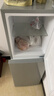 新飞冰箱小型租房用 一级能效冷 藏冷冻两用1-2人家用小冰箱 出租房双门电冰箱办公室两门 26年旗舰 90A一级能效【旗舰升级】银 实拍图