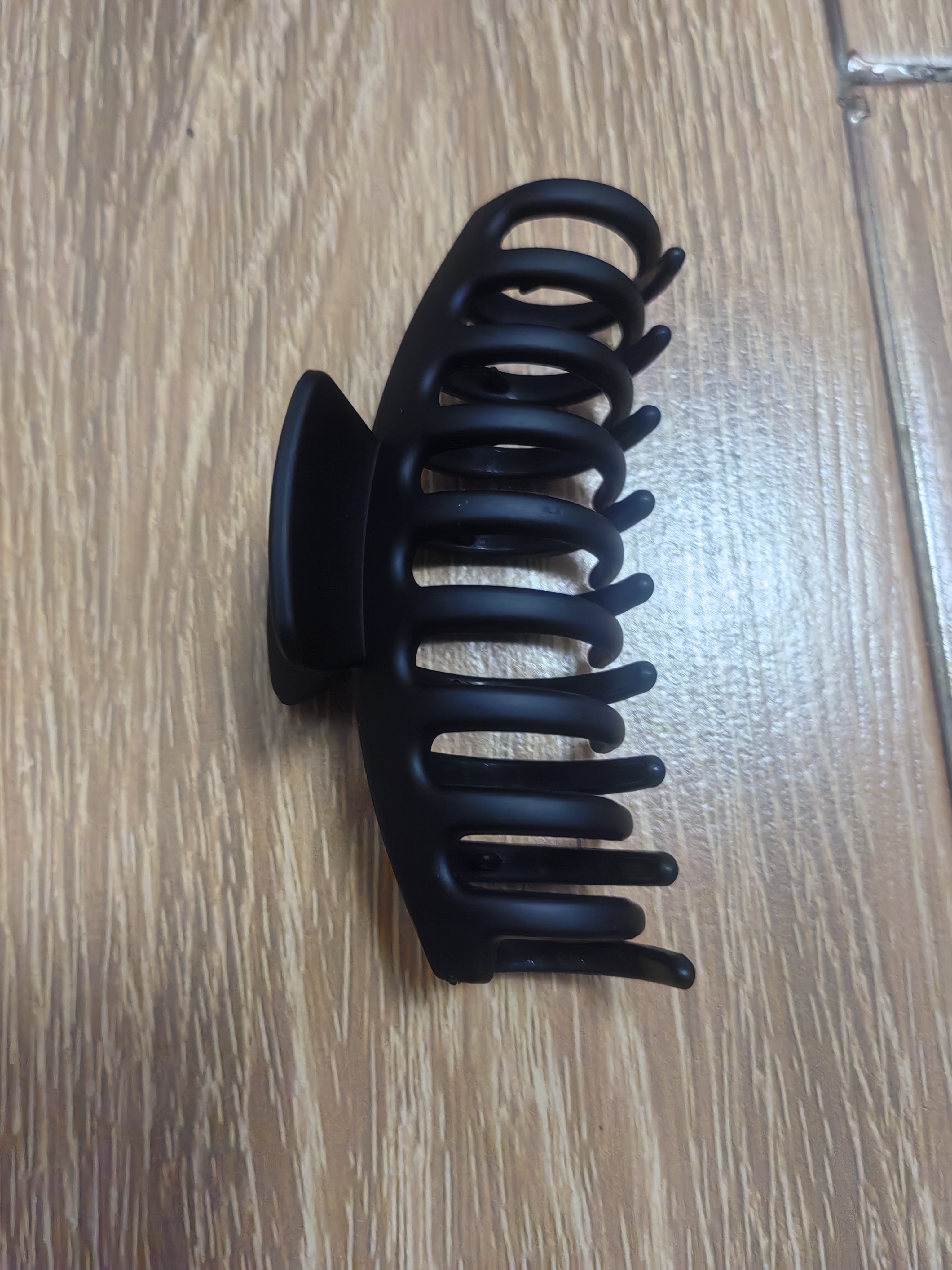 优家（UPLUS）黑色简约发夹后脑勺抓夹鲨鱼夹盘发夹2个弧形+龙骨七夕情人节礼物 实拍图
