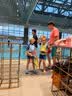 李宁（LI-NING） 儿童泳镜男女童防水防雾高清游泳眼镜泳帽套装宝宝高清游泳装备 【一体大框】蓝黄 实拍图