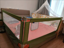 M-CASTLE床围栏婴儿童床上挡板宝宝床边防摔床护栏三面拼接防夹防掉床围挡 银河灰 单面装 1.8米 实拍图