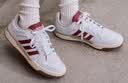 adidas ENTRAP美式校园风运动少年感复古篮球风板鞋男女阿迪达斯   白色/红色   36.5 实拍图