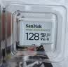 闪迪（SanDisk）128GB TF（MicroSD）4K内存卡 行车记录仪 监控摄像头专用 循环录制10,000小时 高耐用存储卡 实拍图