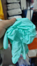蓝帆医疗（blue sail+）聚氨酯空气手套超薄一次性无粉母婴洗碗宠物清洁手套2只装 S码 实拍图