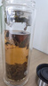 京东京造双层加厚玻璃杯 无铅高硼硅带茶隔水杯304茶隔泡茶杯男士360mL 实拍图