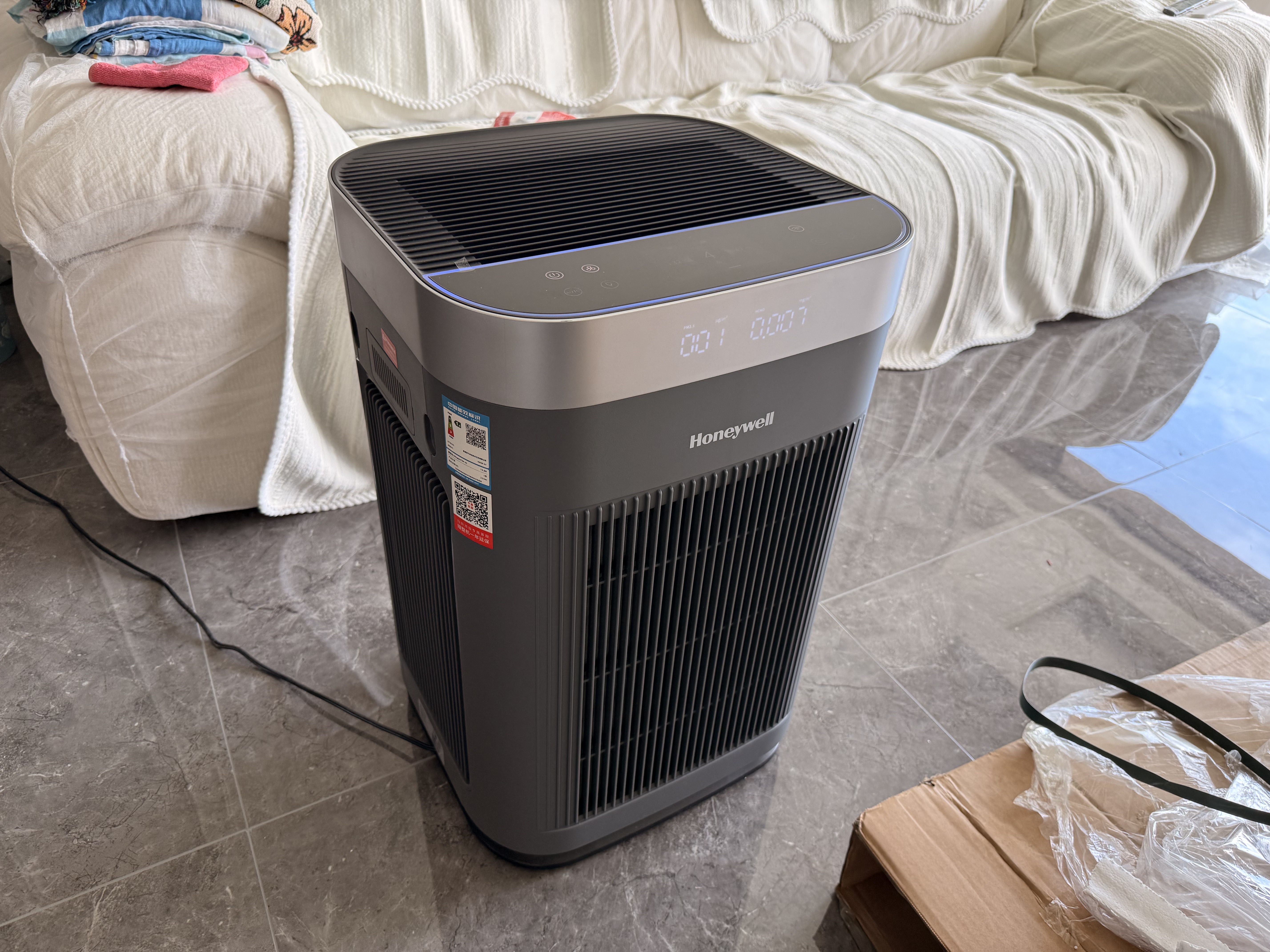 霍尼韦尔（Honeywell）空气净化器大空间除甲醛新房专用除细菌病毒异味母婴认证睡眠静音消毒净化机H-Speed pro 实拍图