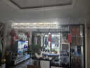 美莎拉帝高级感轻奢水晶长条餐厅吊灯吧台led灯简约茶室客厅餐桌一字灯具 93CM 智能控制+无极调光+遥控 实拍图