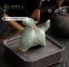 中国国家博物馆西周青铜驹尊现代仿汝瓷生肖小绿马驹骏马桌面摆件马年告白季礼物 小马摆件 实拍图